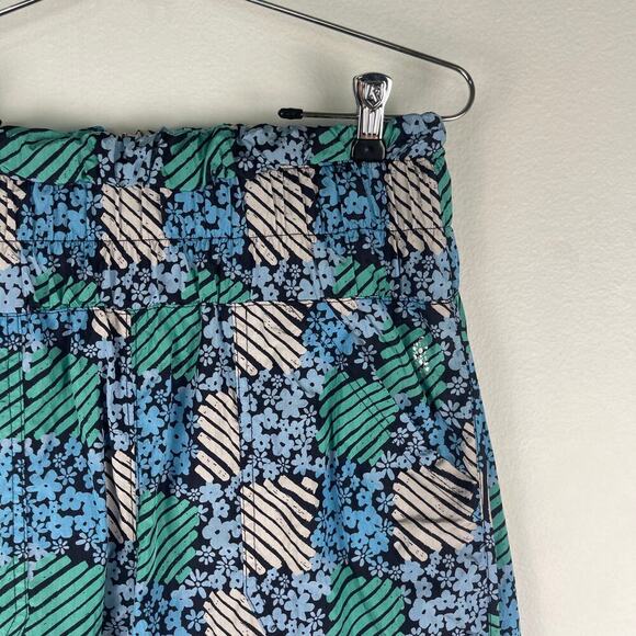 Free People Movement The Way Home Printed Joggers Womens Small Blue Green Floral - Picture 7 of 12